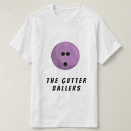 カスタムボーリングチーム名 |ラベンダーボウリングボール Tシャツ