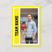 カスタムボーリングトレーディングカード（黄色） コーリングカード (正面)