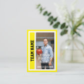 カスタムボーリングトレーディングカード（黄色） コーリングカード (スタンド正面)