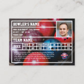 カスタムボーリングトレーディングカード（黄色） コーリングカード (裏面)