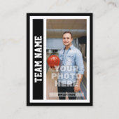 カスタムボーリングトレーディングカード(黒) コーリングカード (正面)