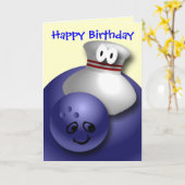 カスタムボーリング カード (黄色い花)