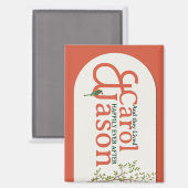 カスタムボ結婚タニカル磁石 – パーソナライズされた マグネット (正面/裏面)