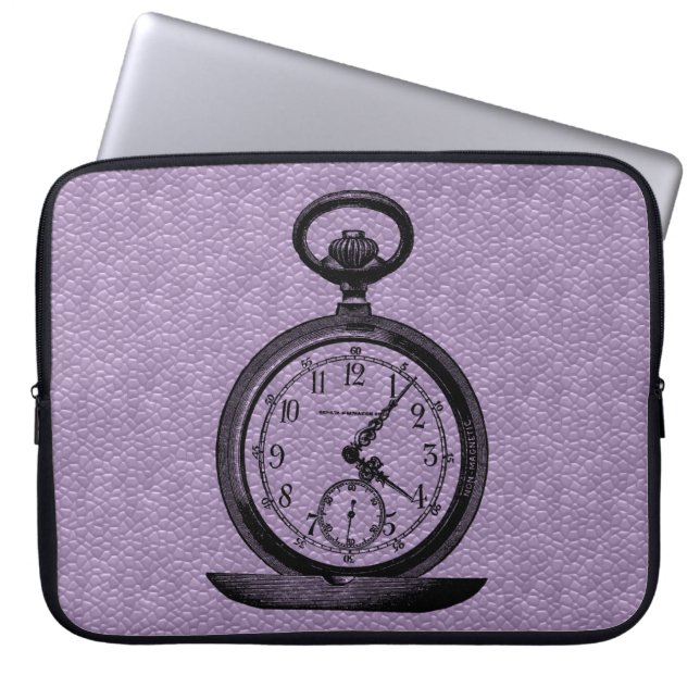 カスタムポケット時計 ラップトップスリーブ (正面)