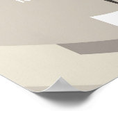 カスタムポスターモダン独自の引用文を追加 ポスター (角)