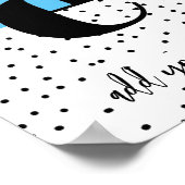 カスタムポスター – 小文字e ポスター (角)