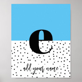 カスタムポスター – 小文字e ポスター