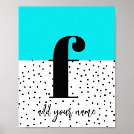 カスタムポスター – 小文字f ポスター