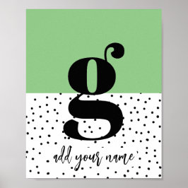 カスタムポスター – 小文字g ポスター