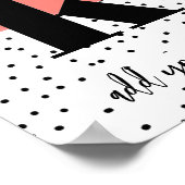 カスタムポスター – 小文字k ポスター (角)