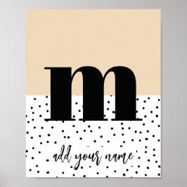 カスタムポスター – 小文字m ポスター
