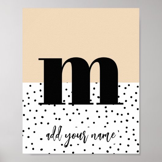 カスタムポスター – 小文字m ポスター (正面)
