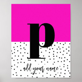 カスタムポスター – 小文字p ポスター