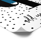 カスタムポスター – 小文字q ポスター (角)