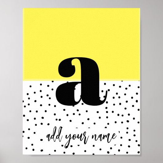 カスタムポスター – Lower Case a ポスター (正面)