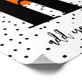 カスタムポスター – Lower Case h ポスター (角)