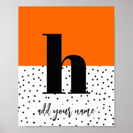 カスタムポスター – Lower Case h ポスター