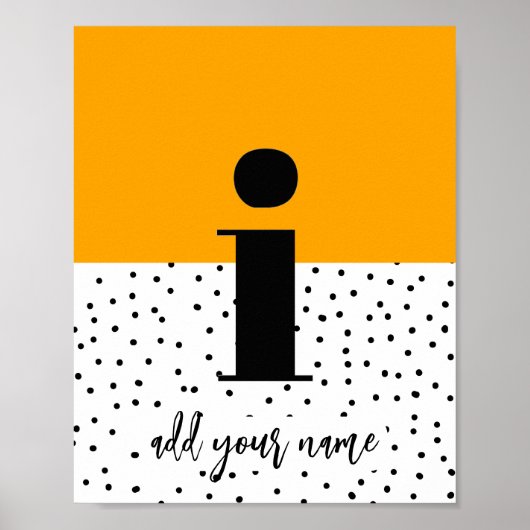 カスタムポスター – Lower Case i ポスター (正面)