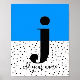 カスタムポスター – Lower Case j ポスター