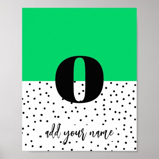 カスタムポスター – Lower Case o ポスター (正面)