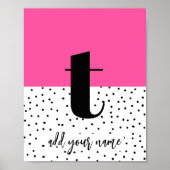 カスタムポスター – Lower Case t ポスター (正面)