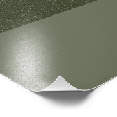 カスタムポスター – Moss Green Textured Split フォトプリント (角)