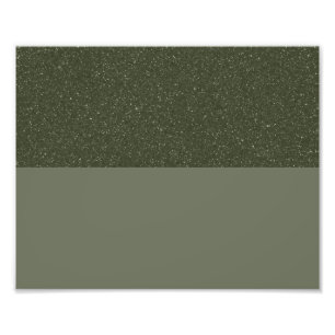 カスタムポスター – Moss Green Textured Split フォトプリント