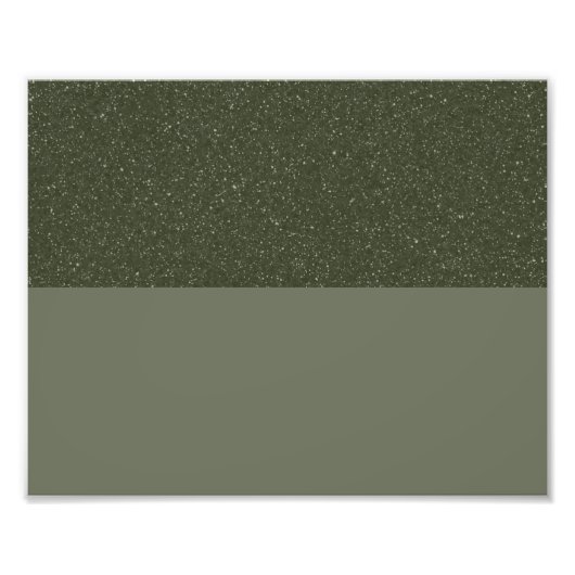 カスタムポスター – Moss Green Textured Split フォトプリント (正面)