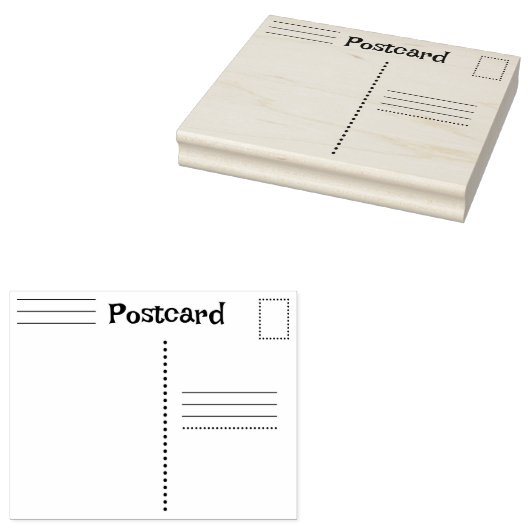 カスタムポストカード ラバースタンプ (押印)