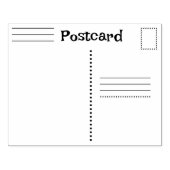 カスタムポストカード ラバースタンプ (インプリント)