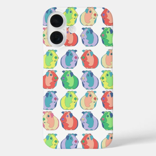 カスタムポップ・アートのアートギニアピグパタカラフルーン Case-Mate iPhoneケース (裏面)