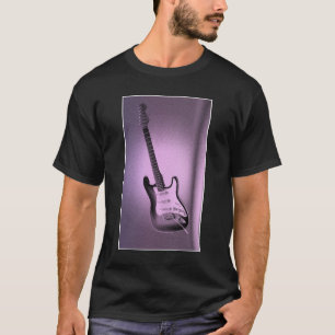 カスタムポップ・アートのモダンArt Electric Guitarテンプレート Tシャツ
