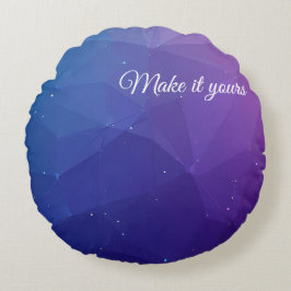 カスタムポリゴンのパターンケース – ユニークスタイル ラウンドクッション