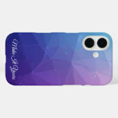 カスタムポリゴンのパターンケース – ユニークスタイル Case-Mate iPhoneケース (裏面 (横))