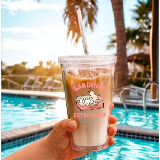 カスタムポルトガルラバーサルディーンライトピンク文字 アクリルタンブラー