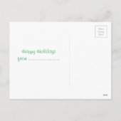 カスタムポーシングサンタホリデーコカトゥーバード シーズンポストカード (裏面)