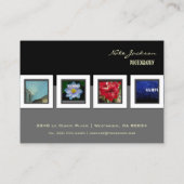 カスタムポートフォリオの名刺写真テンプレート 名刺 (裏面)