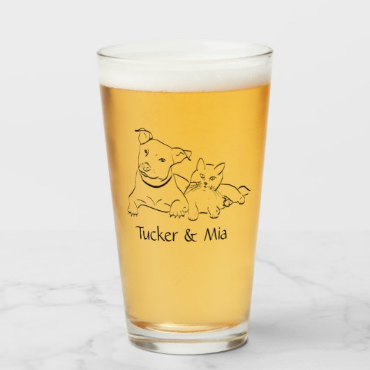 カスタムポートレートガラスのアイスコーヒガラス タンブラーグラス (ドリンク正面)