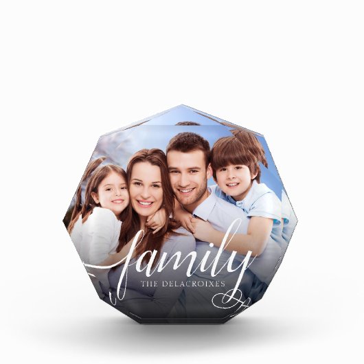 カスタムポートレート写真の手書き フォトブロック (正面)