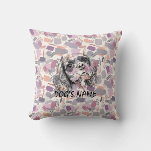 カスタムポートレート枕抽象芸術模様 クッション (正面)