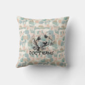 カスタムポートレート枕抽象芸術筆跡 クッション (裏面)