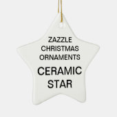 カスタムポーラスタークリスマスツリーオーナメント セラミックオーナメント (右)