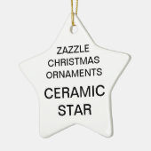 カスタムポーラスタークリスマスツリーオーナメント セラミックオーナメント (左)