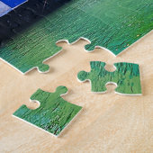 カスタムマイアミビーチフロリダウェルカムグラフティアダルツ ジグソーパズル (側面)