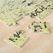 カスタムマイアミビーチフロリダカルアンドアリラックスルダーズ ジグソーパズル (側面)