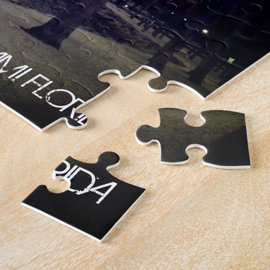 カスタムマイアミフロリダダウンタウンアンドハーバーアダルト ジグソーパズル (側面)