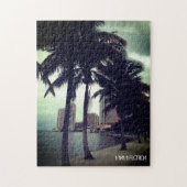 カスタムマイアミフロリダダウンタウンアンドハーバーアダルト ジグソーパズル (縦)