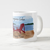 カスタムマイハッピープレイス ジャンボコーヒーマグカップ (正面右)