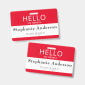 カスタムマイ名はタイトルバッジ バッジ (正面＆裏面)