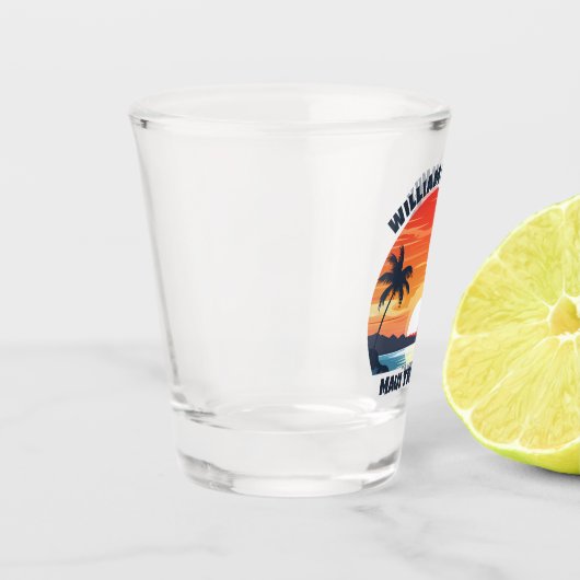 カスタムマウイトリップサンライズクールパームツリーズ ショットグラス (左)